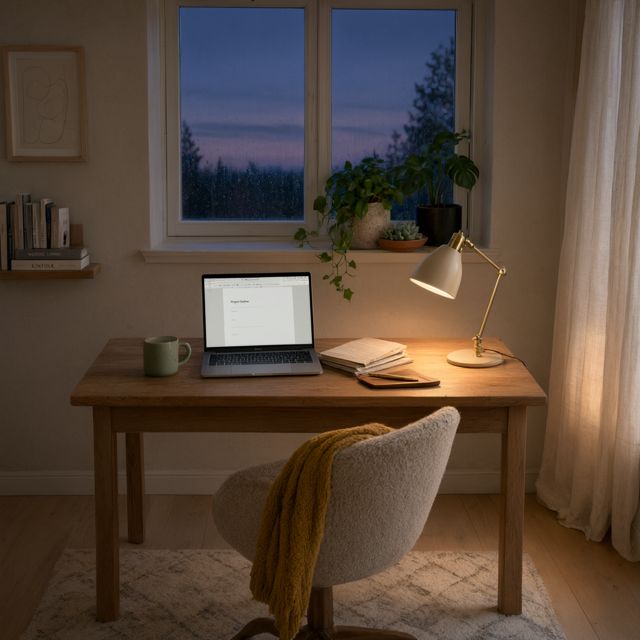 Qwen-Image 3 Pro, office
